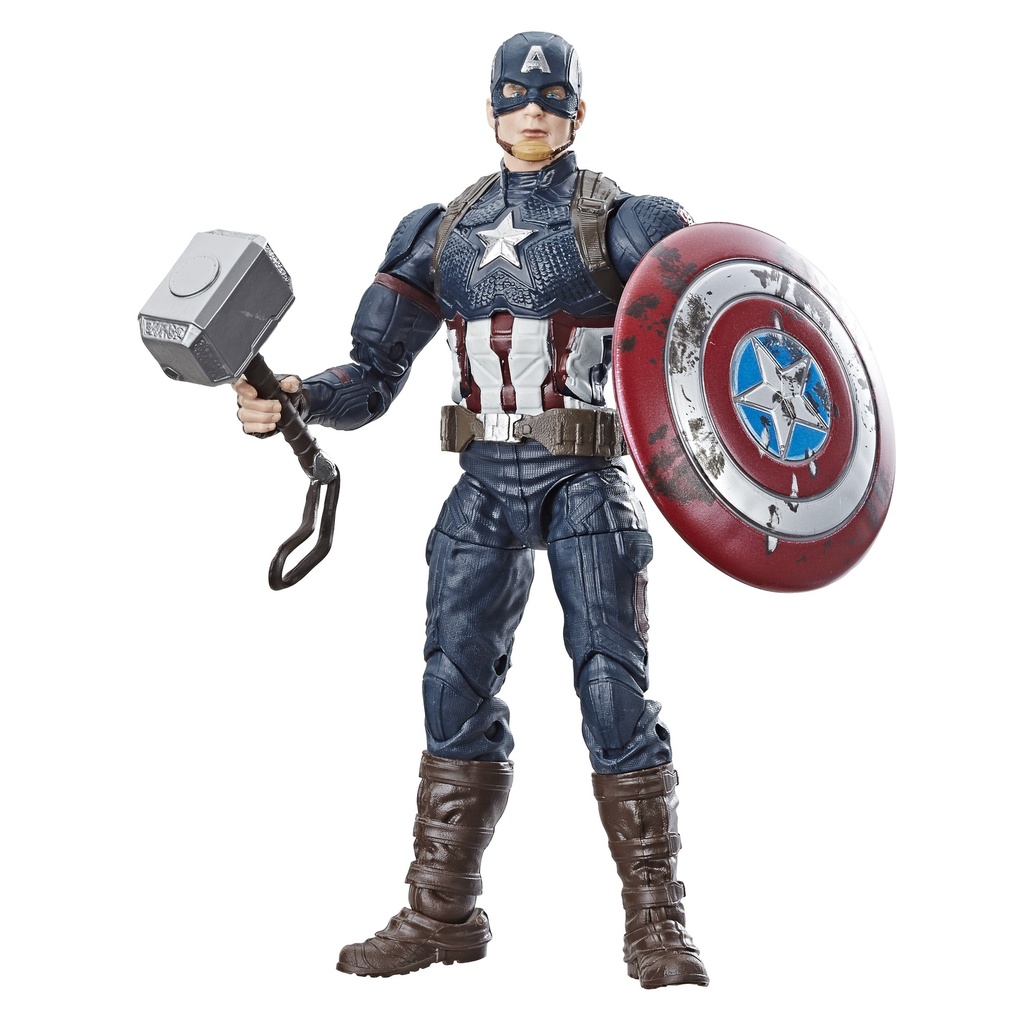 Marvel Legends Series 6-Inch Worthy Captain America with Mjolnir  Ages 4 and up