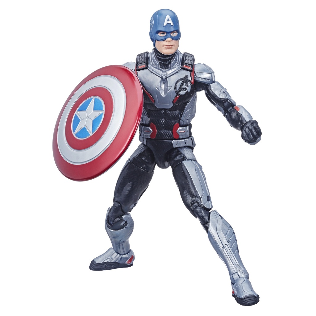 Hasbro Marvel Legends Avengers Infinity War / Endgame Series E3965 CAPTAIN AMERICA (Quantum Team Suit) 6-inch / 15cm action figure - THANOS (Armored) BaF Assortment 2018 Wave 3 - ref.: Captain America, Ronin, Ebony Maw, Living Laser, Citizen V & Hercules
