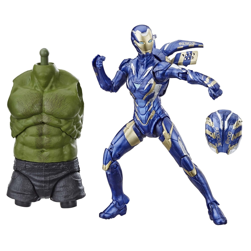 [Professor Hulk, War Machine, Rescue, Shuri, Rock Python, Union Jack, Beta Ray Bill, & Loki - ref.: Iron Patriot, Black Panther, Thor, Iron man] Hasbro Marvel Legends Avengers Endgame Series E3967 RESCUE (Pepper Potts Film version) 6-inch / 15cm action figure - Professor / Smart HULK BaF Assortment 2019 Wave 4