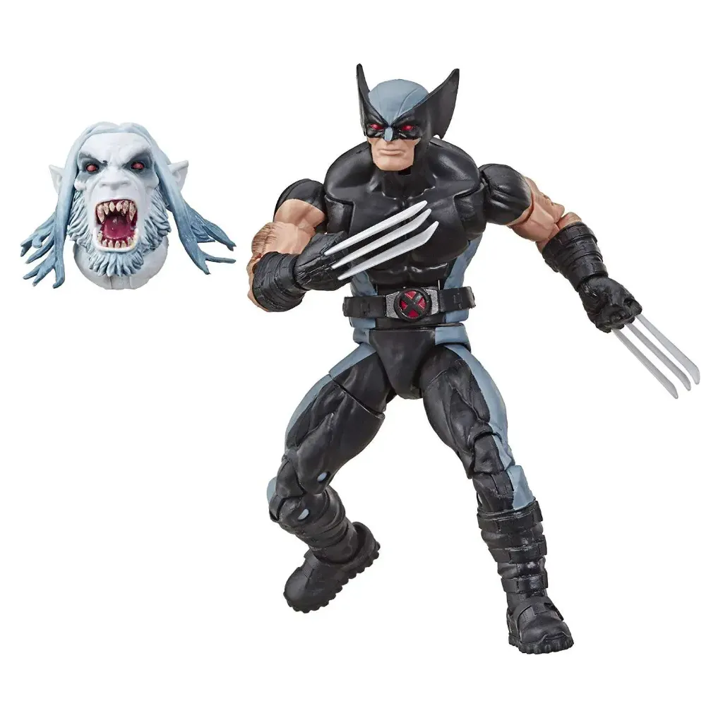Hasbro Marvel Legends Uncanny X Force Series WOLVERINE (Black/Grey costume) 6-inch / 15cm Action Figure - Wendigo BAF E5302 assortment wave - Logan X-men Weapon X