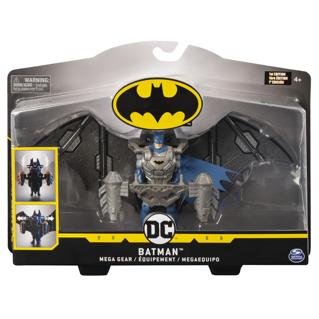 BATMAN  4-Inch BATMAN Mega Gear Deluxe Action Figure with Transforming Armor
