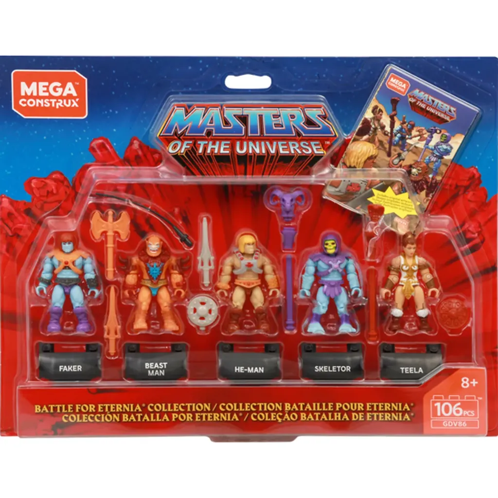 Mega Construx Masters of The Universe Battle for Eternia collection 6 pack
