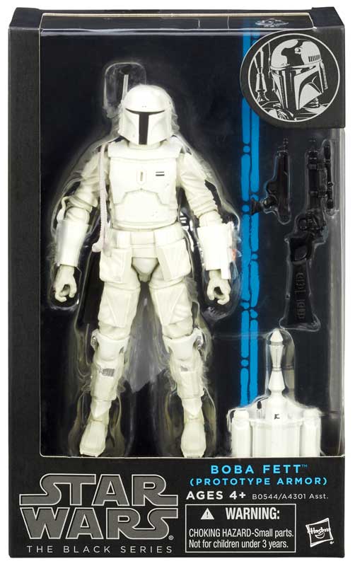 Star Wars Black Series Boba Fett Action Figure Prototype Armor  White  6 inch