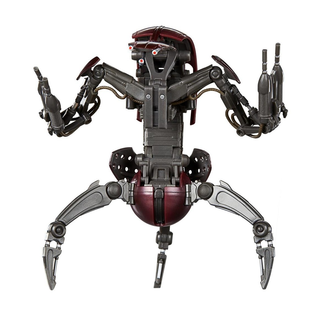 Hasbro Star Wars the Black Series N°04 Droideka Destroyer Droid (Episode I The Phantom Menace E1) 6-Inch / 15cm Action Figure - Galactic / Chromatic Assortment - C8.0 VG- Packaging Condition (dents, wear, scuff marks, etc.)