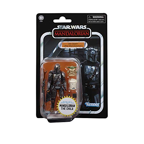 Hasbro Star Wars The Vintage Collection VC177 Din Djarin (The Mandalorian) & The Child (Grogu) 3.75-Inch / 10cm Action Figure - Walmart Exclusive Wave