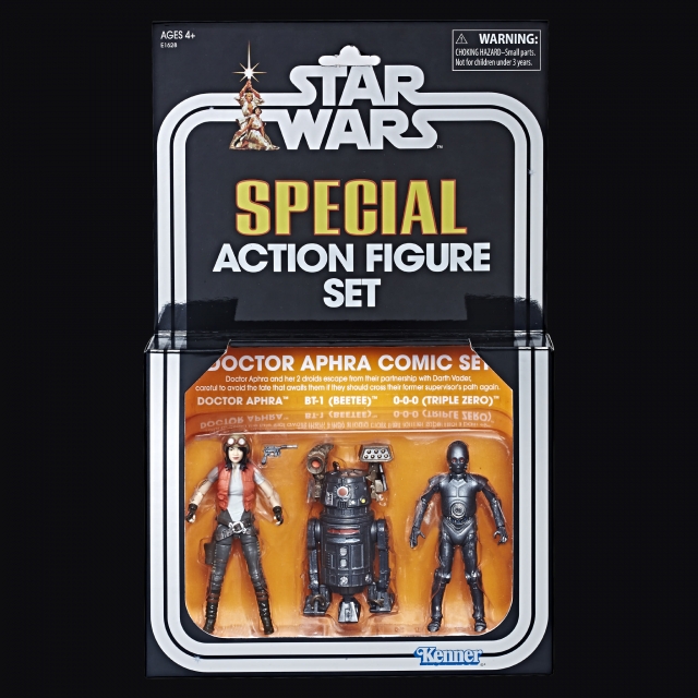 Star Wars The Vintage Collection 3.75 Special Action Figure 3 Pack Doctor Aphra, Triple Zero Bt1