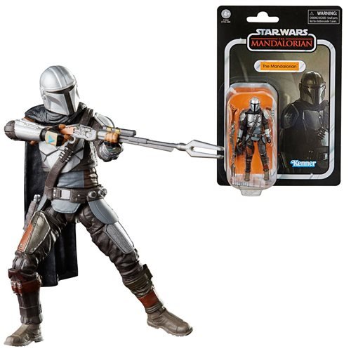 Hasbro Star Wars The Vintage Collection VC181 The Mandalorian (Season 1 - in Beskar Armor) 3.75-Inch / 10cm Action Figure - ref. Grogu