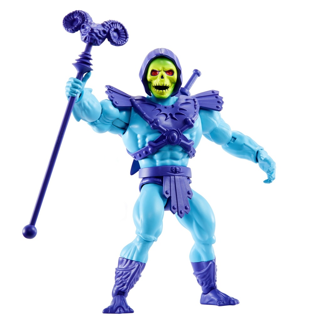 Masters of the Universe Origins Skeletor Action Figure with Accessory & Mini Comic Book  5.5-inch