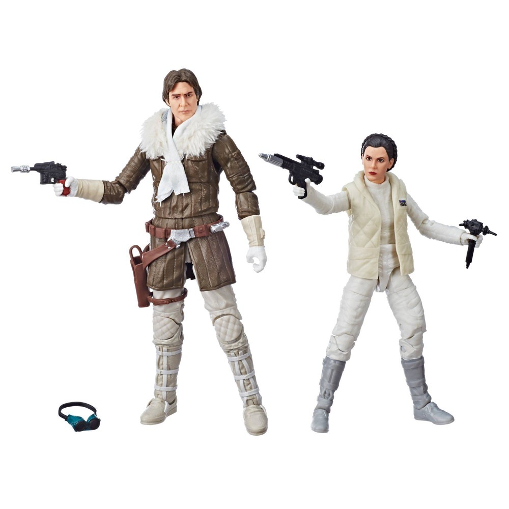 Star Wars the Black Series Hoth Princess Leia Organa and Han Solo Figures