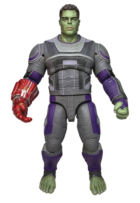 Marvel Diamond Select Hulk Action Figure 9 Inch Avengers Endgame - Nano gauntlet