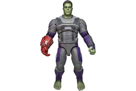 Marvel Diamond Select Hulk Action Figure 9 Inch Avengers Endgame - Nano gauntlet