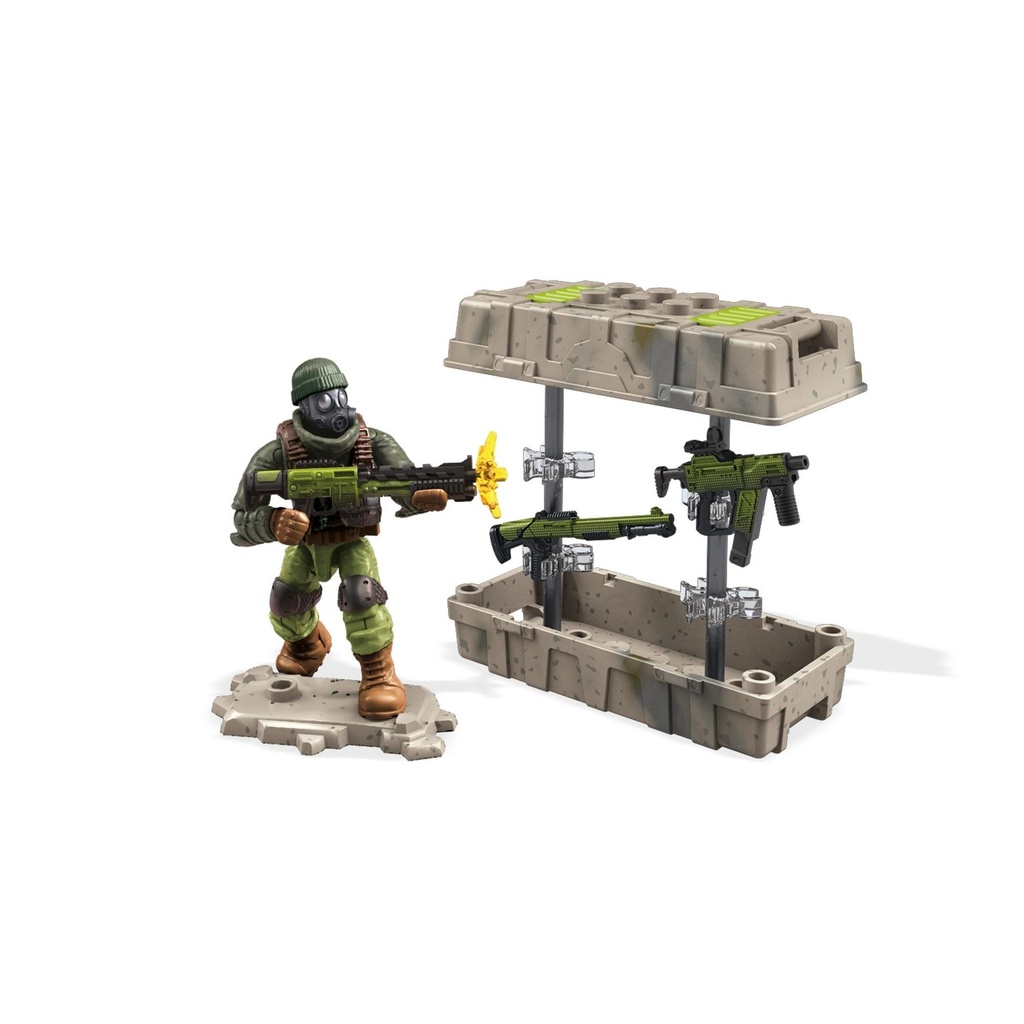 Mega Construx Call of Duty Close Combat Action Figure Set  Green FVG00