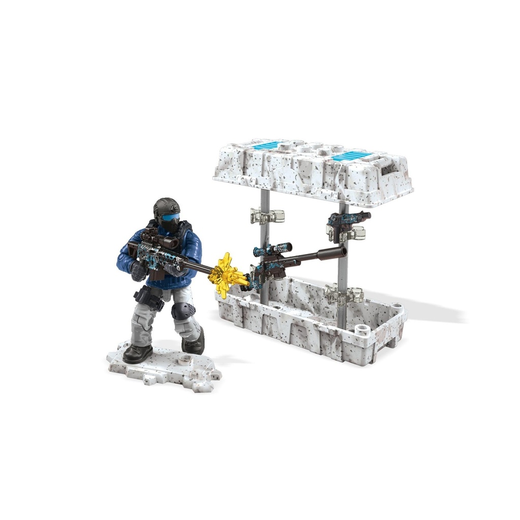 Mega Construx Call of Duty Care Package with Action Figure  Blue FWP33