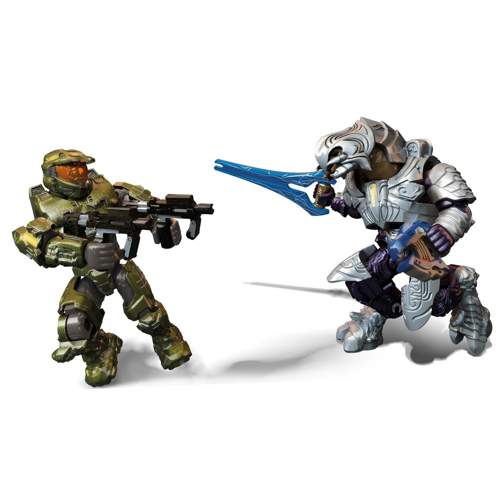 Mega Construx Halo Probuilder Master Chief Vs Arbiter Construction Set with Micro Action Figures  RARE