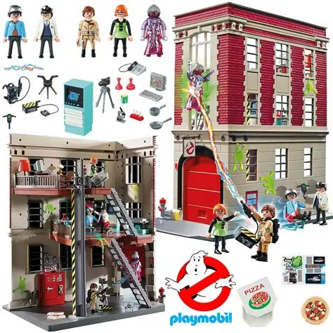 Playmobil Ghostbusters 9219 Firehouse playset 4+