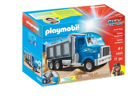 Playmobil City Action 5665 Dump Truck vehicle 4+