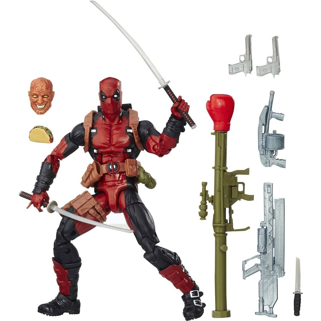 Hasbro Marvel Legends X-men Series B8345 DEADPOOL 6-inch / 15cm action figure - 2016 JUGGERNAUT BAF Wave Assortment 1 - Wade Wilson - First Marvel Legends Hasbro new packaging edition - LAST ONE in stock!!!