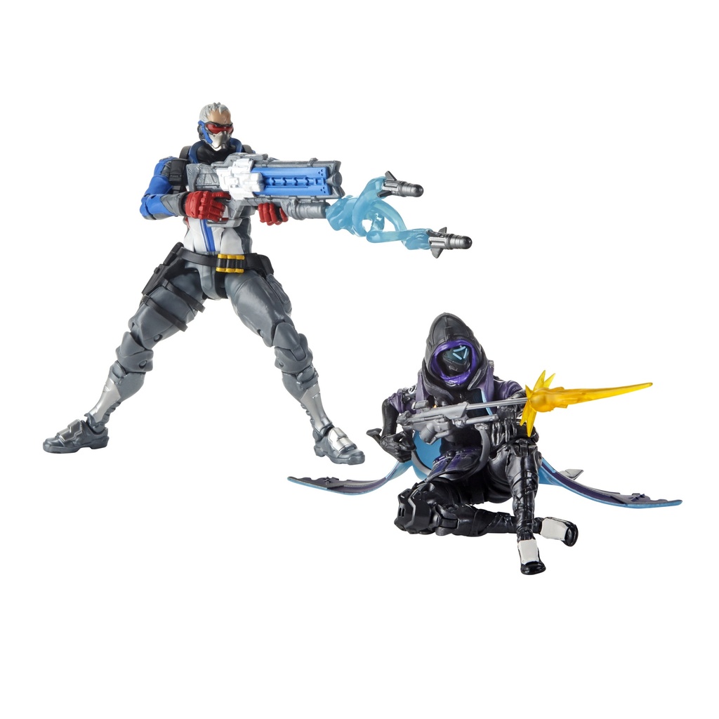 Hasbro Overwatch Ultimates Series E6495 ANA (Shrike) Skin/ SOLDIER: 76 and Dual Pack Figures - 6-inch / 15cm Collectible Video Game Action Figure 2 pack with Accessories - 2018- E6376 Assortment