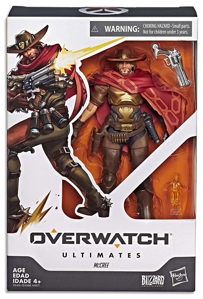 Overwatch Ultimates Series McCree 6-Inch-Scale Collectible Video Game Character Action Figure with Accessories