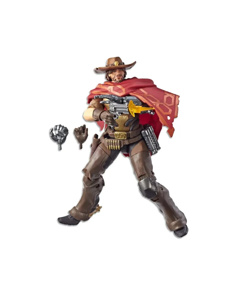 Overwatch Ultimates Series McCree 6-Inch-Scale Collectible Video Game Character Action Figure with Accessories