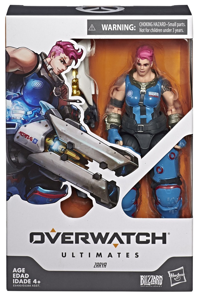 Hasbro Overwatch Ultimates Series E6490 ZARYA 6-inch / 15cm Collectible Video Game Action Figure with Accessories - E6388 Assortment - 2018