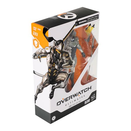 Hasbro Overwatch Ultimates GENJI Chrome 6 inch Action Figure RARE