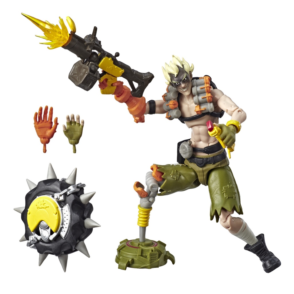 Overwatch Ultimates Series Junkrat 6-Inch-Scale Collectible Action Figure - Hasbro Overwatch Ultimates Series E6493 JUNKRAT 6-inch / 15cm Collectible Video Game Action Figure with Accessories - E6388 Assortment - 2018