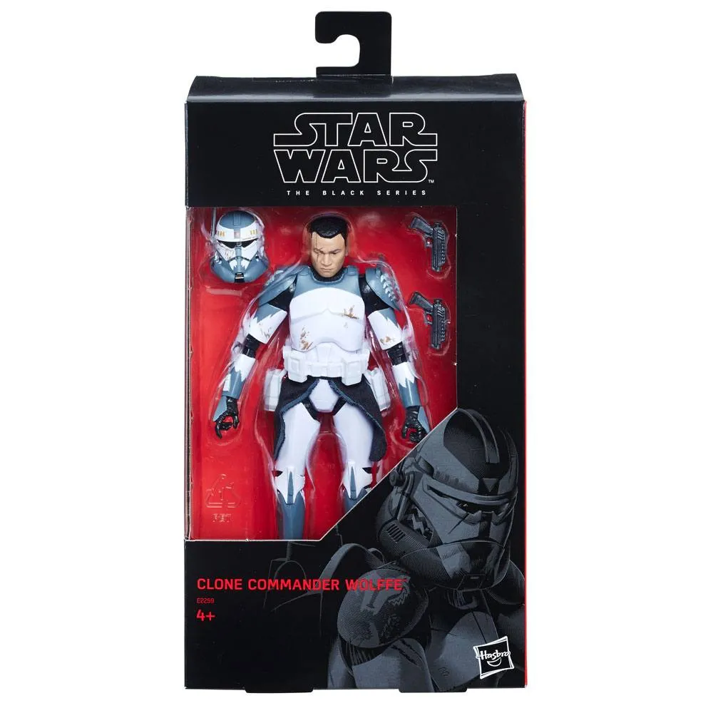 [Exclusive!] Star Wars Black Series Clone Commander Wolffe Action Figure [6 Inch] clone wars hasbro