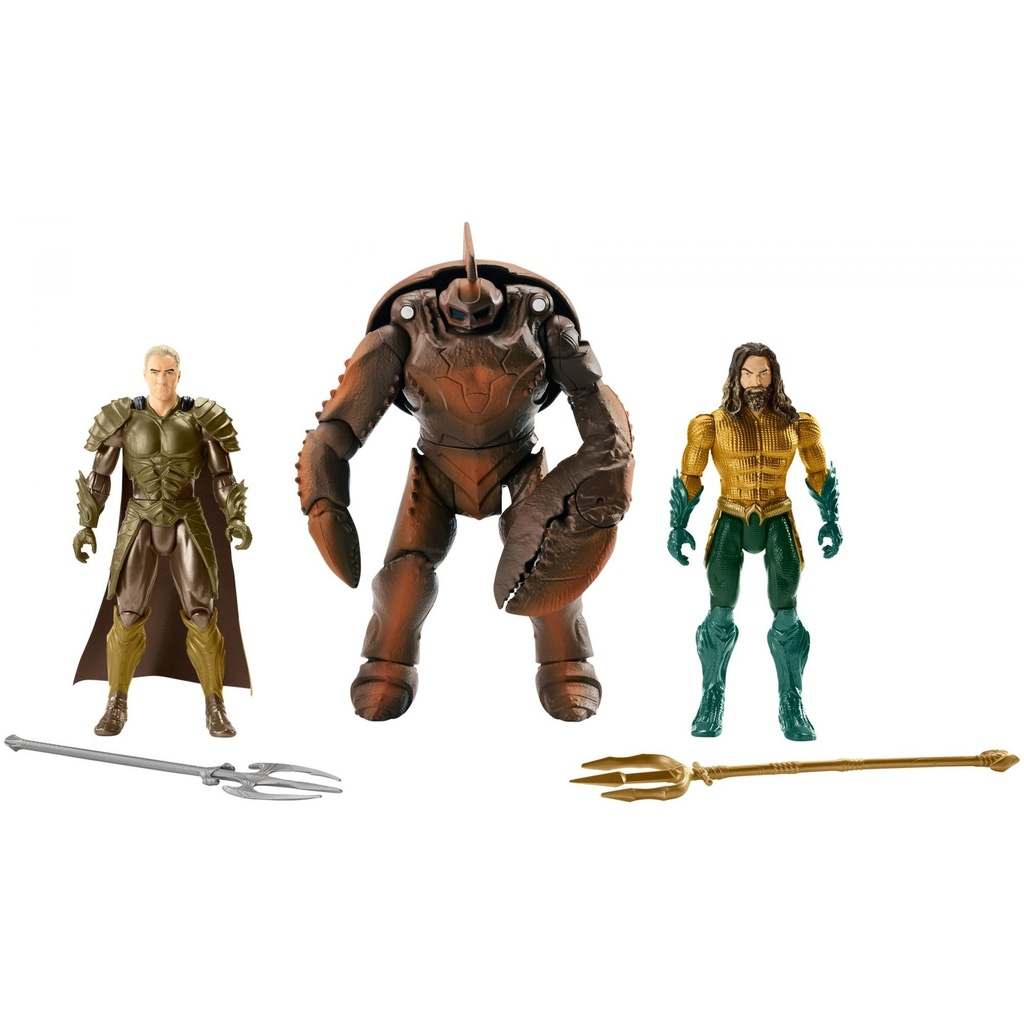 Aquaman Movie Action Figures 3-Pack with Aquaman  Orm  & Brine King
