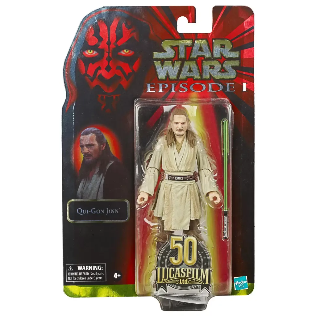 [Episode I - The Phantom Menace - E1] Star Wars the Black Series QUI-GON JINN 6-Inch / 15cm Scale Action Figure | 50th Anniversary | Episode I: the Phantom Menace E1