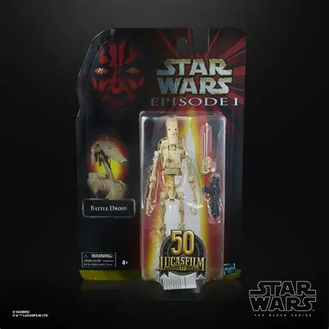 [Episode I - The Phantom Menace E1] Hasbro Star Wars Black Series Battle Droid 6-Inch / 15cm Action Figure (Lucasfilm 50th Anniversary) - Episode I E1 The Phantom Menace