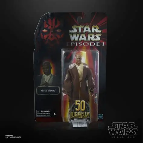 Star Wars Black Series 6" 50th Anniversary Lucasfilm Mace Windu Action Figure The Phantom menace
