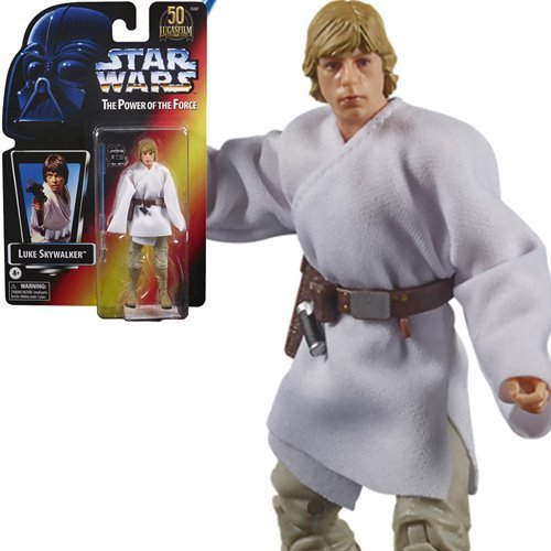 Hasbro Star Wars the Black Series 50th Anniversary LUKE Skywalker Episode IV A New Hope E4 (Tatooine Farmer) - The Power of the Force Retro Collection