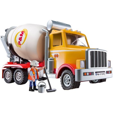PLAYMOBIL City Action 9116 Cement Truck 8pcs building set vehicle
