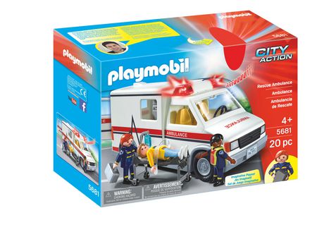 Playmobil Rescue Ambulance 5681 Play Set building set USA EXCLUSIVE