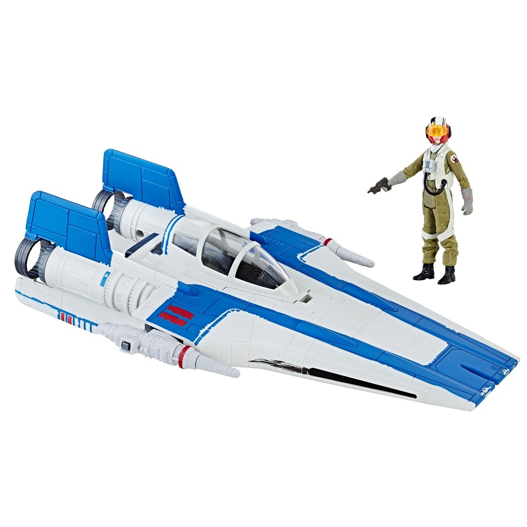 Star Wars Force Resistance a-Wing Fighter and Resistance Pilot Tallie 3.75 action figure and vehicle