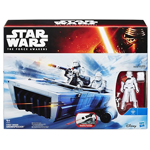 Star Wars The Force Awakens 3.75 Star Wars Snowspeeder vehicle + Snowtrooper action figure hasbro