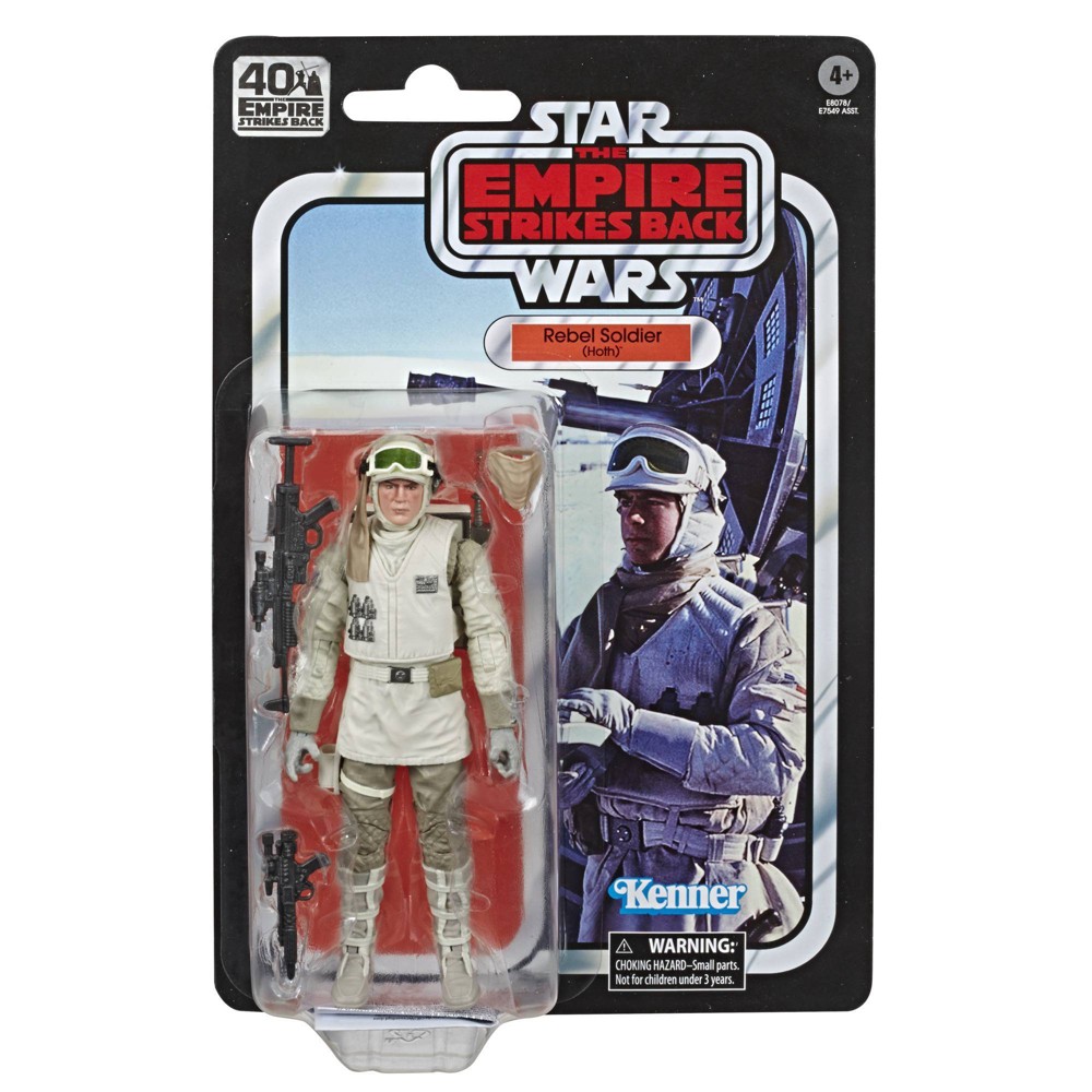 Hasbro Star Wars the Black Series 40th Anniversary Rebel Soldier (Hoth) 6-inch / 15cm Toy Action Figure E8078 - 40A assortment