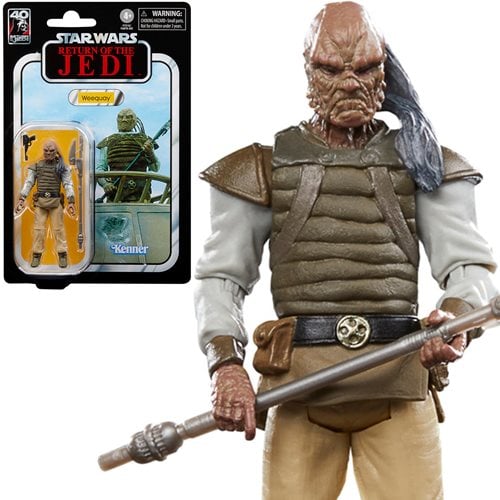 Hasbro Star Wars the Vintage Collection VC107 Weequay (Jabba's Skiff Guard) 3.75 Inch / 10cm Action Figure F7312 - Episode VI Return of the Jedi E6 - 2019 Re-issue - C8.5 NSiB [New, Sealed - bent corner ding(-s)] VG Packaging Condition] - LAST ONE!!!