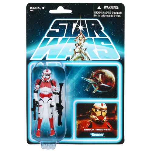 Action Figure - Hasbro Star Wars the Vintage Collection Lost Line Wave VC110 Alternate Card Shock Trooper  3.75 Inch / 10cm Action Figure F7312 - Episode III Revenge of the Sith E3 - Product Code 39651 - LAST ONE!!! - Unpunched card