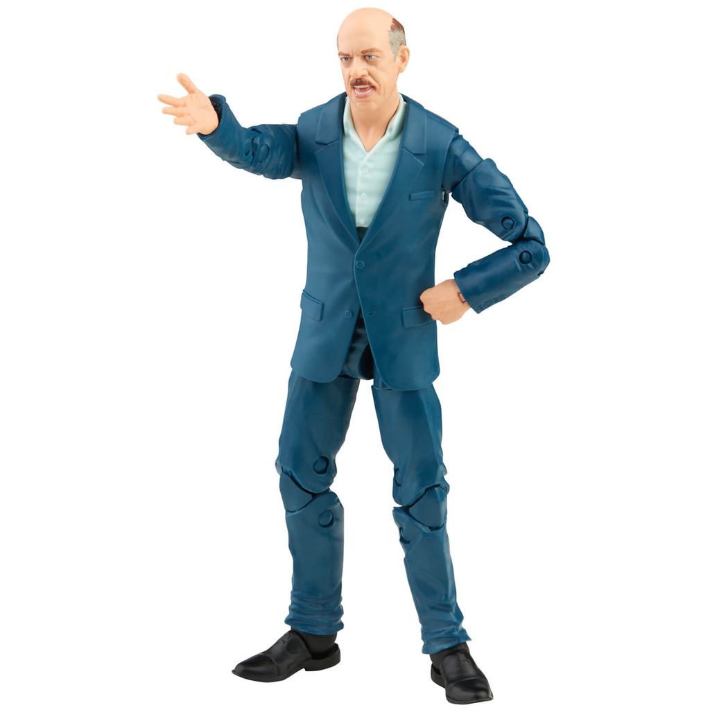 Hasbro Marvel Legends Spider-Man Series J. JONAH JAMESON F3021 - 6-Inch / 15cm Action Figure with 3 Accessories & 1 Armadillo BaF Assortment Build-a-Figure Part