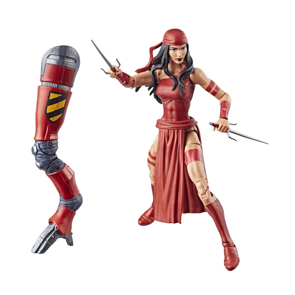 Hasbro Marvel Legends Spider-Man Series ELEKTRA E1351 - 6-inch / 15cm Action Figure - SP//dr BaF Assortment 2017 Elektra Natchios; love interest of Daredevil; expert assassin