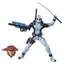 Hasbro Marvel Legends Deadpool Series 1 X-FORCE DEADPOOL (Gray / Grey - Black Costume) - 6-inch / 15cm Action Figure - Sasquatch BaF Assortment 2017 - Wade Wilson