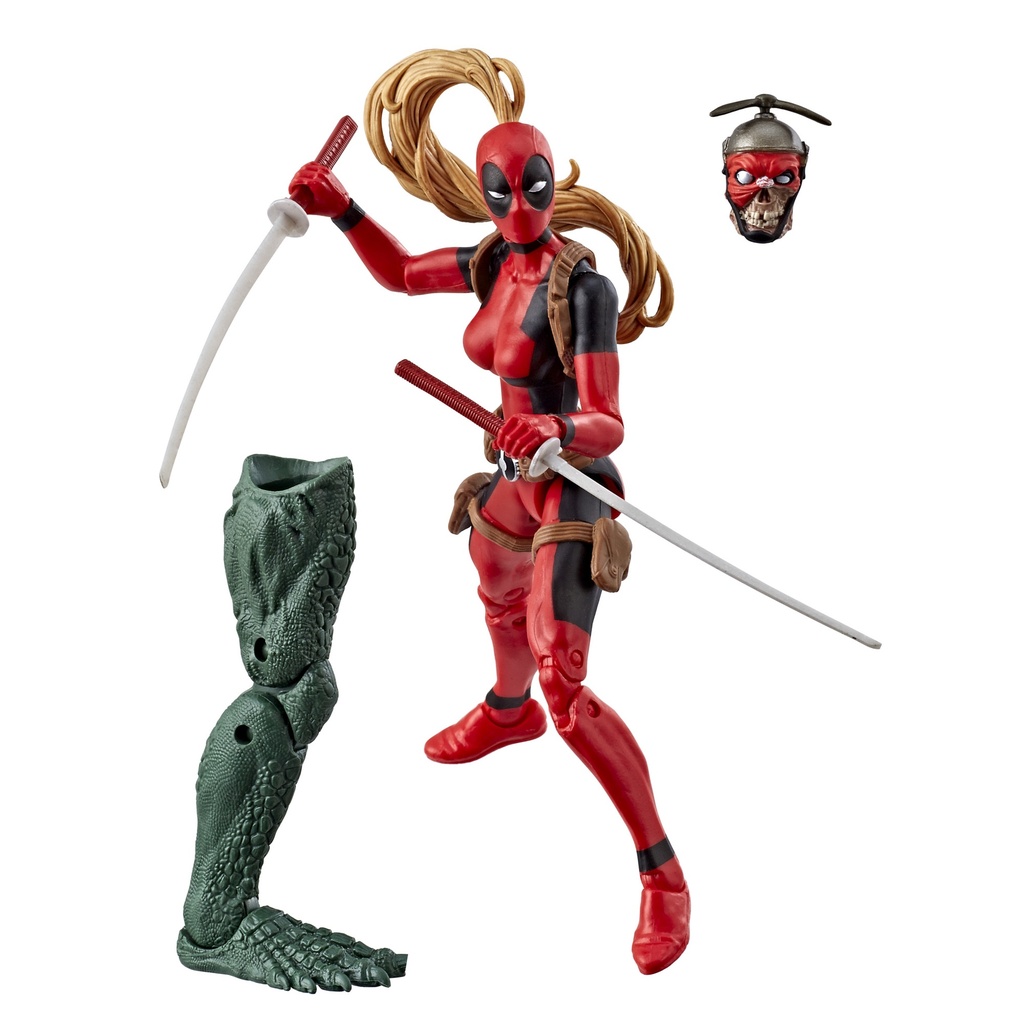 Hasbro Marvel Legends Deadpool Series LADY DEADPOOL (a.k.a Lady-D. Wanda Wilson) 6-inch / 15cm Action Figure - Sauron BaF 2018 - Alternate Earth version