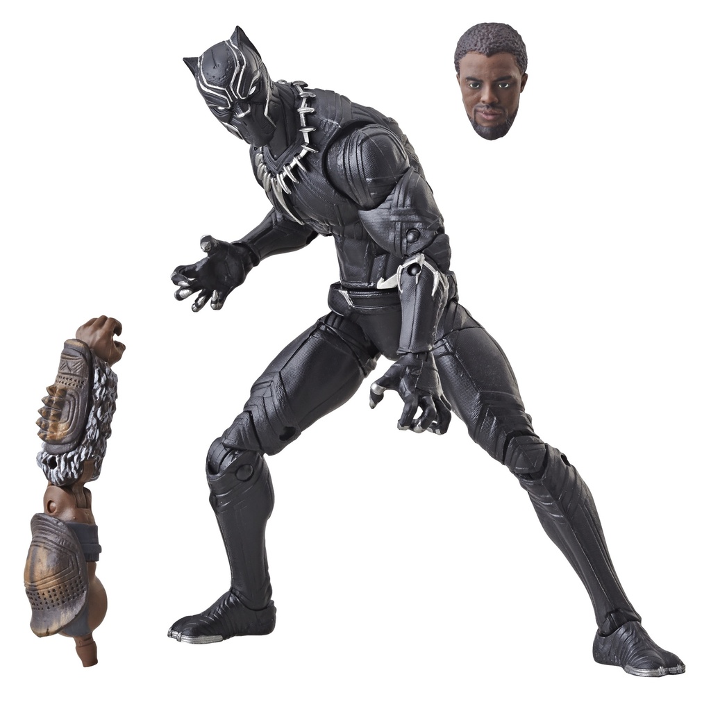 Hasbro Marvel Legends Black Panther Series BLACK PANTHER (T'Chaka King of Wakanda Black Panther Costume) 6-Inch / 15cm Action Figure - M'Baku BaF Wave 2 Assortment