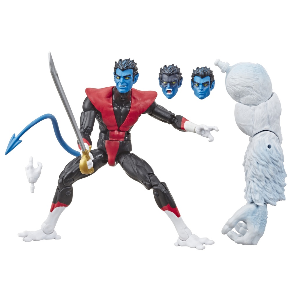Hasbro Marvel Legends X-Men Series NIGHTCRAWLER (Classic Costume) 6-Inch / 15cm Action Figure - Wendigo BaF Wave 5 X-Men / X-Force Assortment 2019