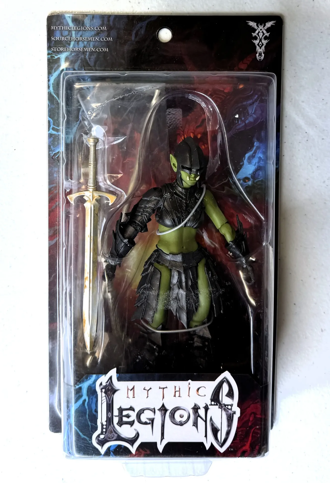 Four Horsemen Studios Mythic Legions FEMALE ORC LEGION BUILDER 2 - Deluxe 6-Inch / 15 cm Action Figure - Legion of Arethyr - 2019 Wasteland Assortment Wave - LAST ONE in stock!!!