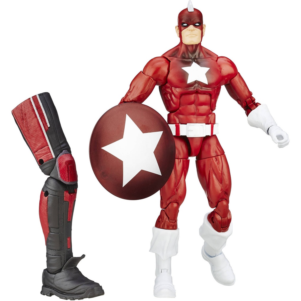Hasbro Marvel Legends Captain America Series RED GUARDIAN (Comic Book Version) 6-inch / 15cm action figure - Giant Man BaF Assortment Captain America MCU Wave 2015 - C8.0 G+VG Packaging Condition (New, Sealed, slight wear, crease on rear of cardback, & rubbing marks)