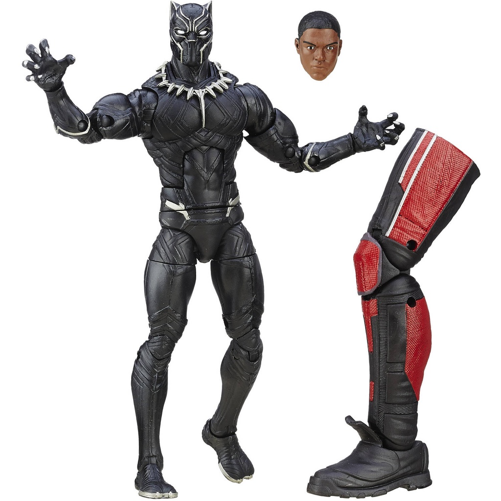 Hasbro Marvel Legends Captain America Series BLACK PANTHER (Prince of Wakanda Version) 6-inch / 15cm action figure - Giant Man BaF Assortment Captain America Civil War MCU film Wave - C8.0 NSiB (New, Sealed creases, rubbing marks, and / or other packaging flaws)
