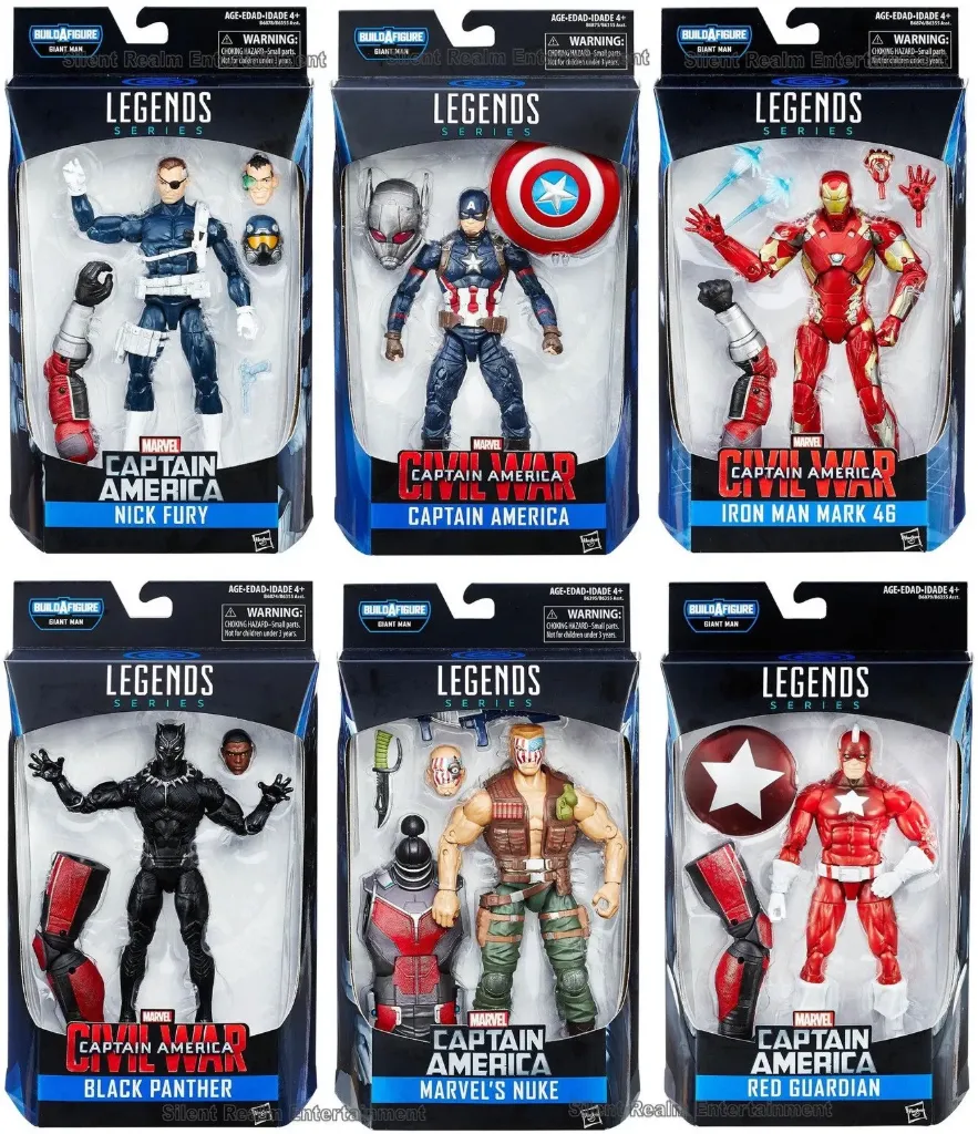 Marvel Legends Giant Man BAF Captain America Civil War Set of 6 action figure wave 2016